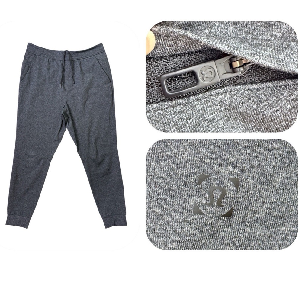 Lululemon Intent Jogger Mens Large HBLK Heathered Black Athletic Pants EUC‎